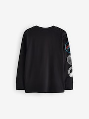 Black Licensed NASA Long Sleeve T-Shirt (3-16yrs) - Image 2 of 3