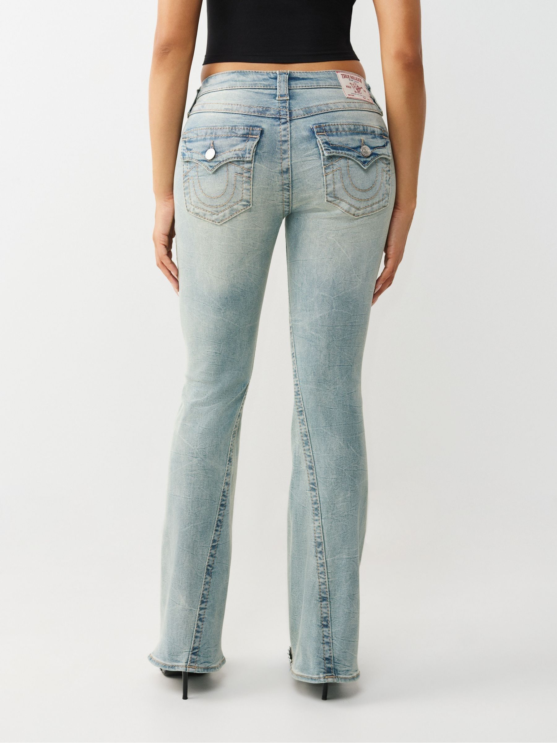 Buy True Religion Blue Joey Flare Flap Big T Jeans from Next Romania