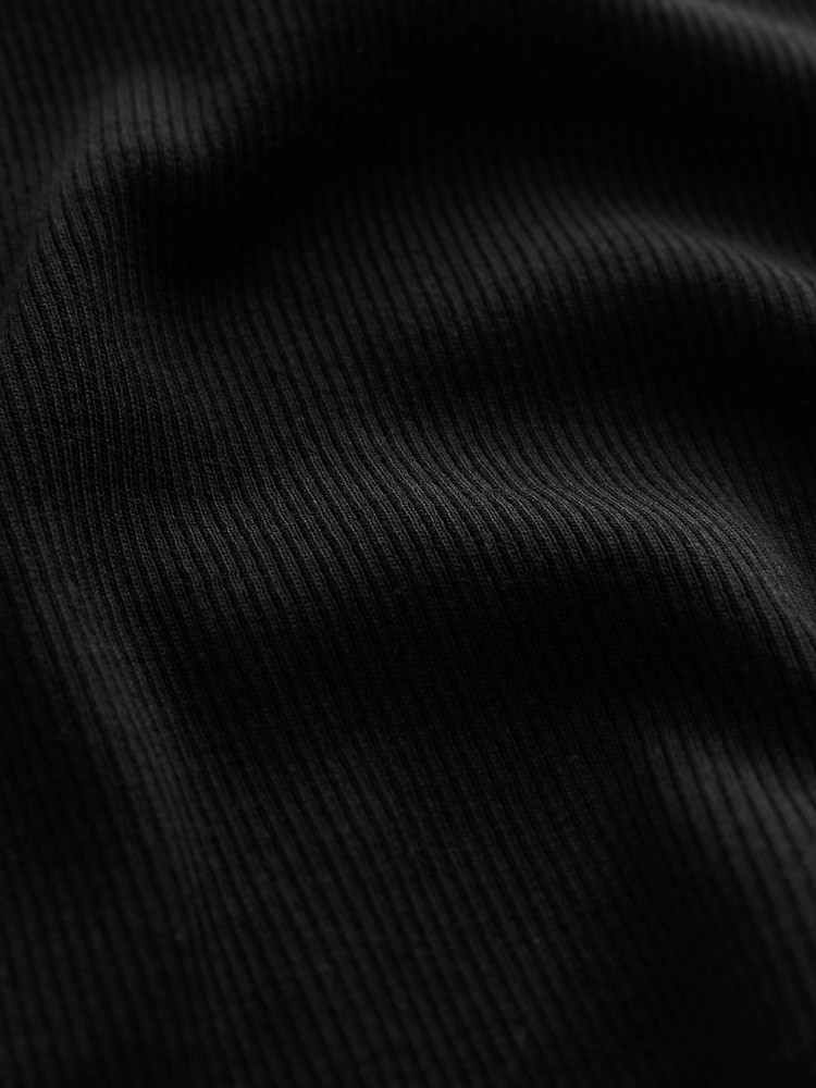Black Long Sleeve One Shoulder Top (3-16yrs) - Image 6 of 6