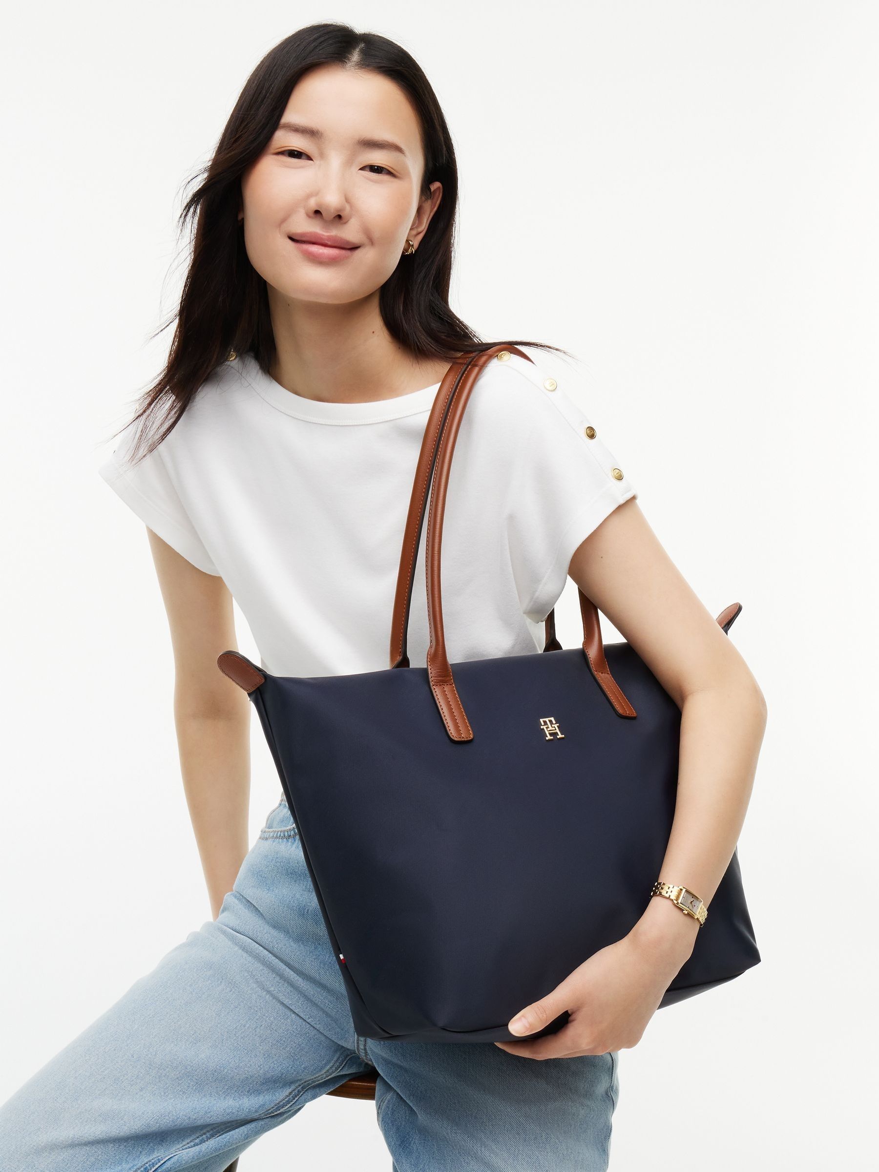 Tommy Hilfiger Women's Popette Tote Bags - Space Blue - Image 8