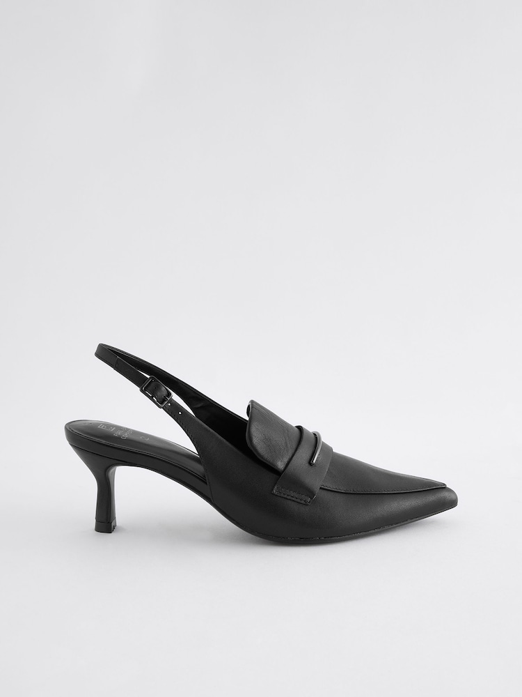 črna - Forever Comfort® Point Toe Heeled mokasini - Slika 2 iz 5 črna - Forever Comfort® Point Toe Heeled mokasini - Slika 2 iz 5
