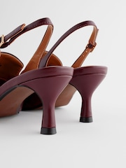 Burgundy Forever Comfort® Point Toe Heeled Loafers - Image 8 of 11