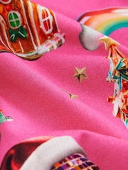 Pink Christmas Long Sleeve 100% Cotton Top (3-16yrs) - Image 6 of 7