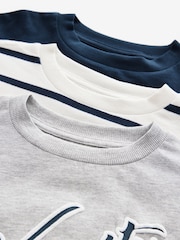 Bleu/Gris - Boxy T-Shirts 3 Pack (3-16yrs) - Image 6 of 7