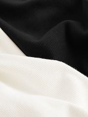 Black/White Front Knot Tops 2 Pack (3-16yrs) - Image 9 of 9