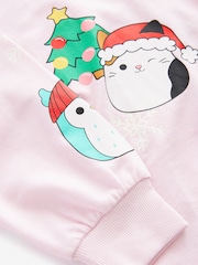 Pink Squishmallows Christmas License 100% Cotton Sweatshirt (5-12yrs) - Image 7 of 8
