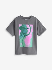 Charcoal Grey Wicked Oversized T-Shirt (6-16yrs) - Image 3 of 5