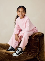 Pink Oversized Cosy Sweatshirt and Wide Leg Set (3-16yrs) - Image 3 of 8
