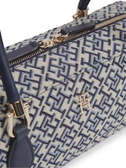 Tommy Hilfiger Blue Textile Jacquard Rectangular Shoulder Bag - Image 3 of 5