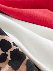 Red/White/Animal Boxy Long Sleeve 100% Cotton Sweatshirt 3 Pack (3-16yrs) - Image 6 of 7