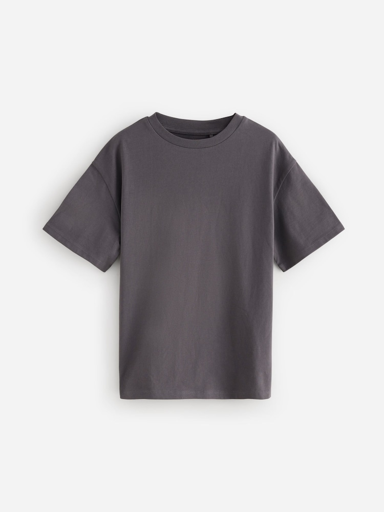 Pink/Cream/Charcoal Oversized Sequin Celestial T-Shirts 3 Pack (3-16yrs) - Image 9 of 11