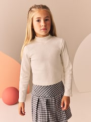 Black/White High Neck Long Sleeve Tops 3 Pack (3-16yrs) - Image 2 of 10