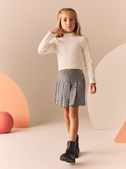 Black/White High Neck Long Sleeve Tops 3 Pack (3-16yrs) - Image 3 of 10