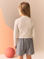 Black/White High Neck Long Sleeve Tops 3 Pack (3-16yrs) - Image 4 of 10