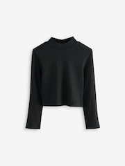 Black/White High Neck Long Sleeve Tops 3 Pack (3-16yrs) - Image 6 of 10