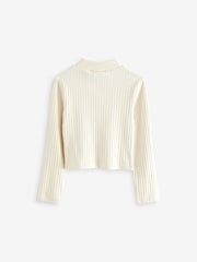 Black/White High Neck Long Sleeve Tops 3 Pack (3-16yrs) - Image 8 of 10