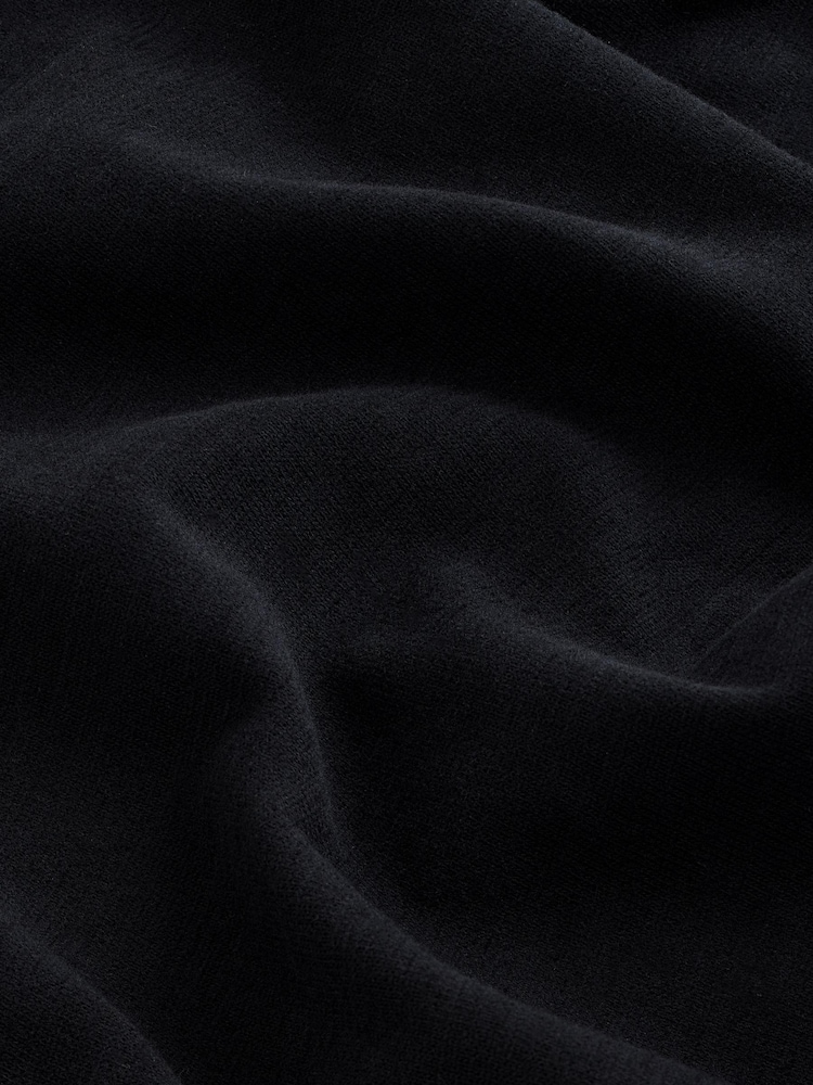 Black Varsity Graphic 100% Cotton Long Sleeve Sweatshirt (3-16yrs) - Image 9 of 9