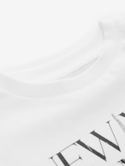 White Oversized Ballet Graphic 100% Cotton T-Shirt (3-16yrs) - Image 6 of 7