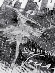 White Oversized Ballet Graphic 100% Cotton T-Shirt (3-16yrs) - Image 7 of 7