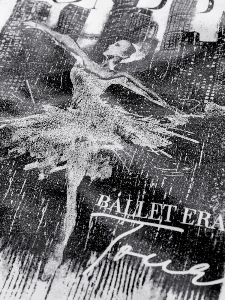 White Oversized Ballet Graphic 100% Cotton T-Shirt (3-16yrs) - Image 7 of 7