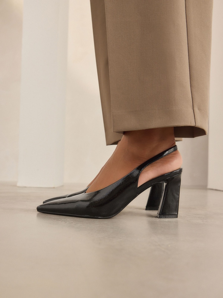črna - Forever Comfort® Point Toe Slingback čevlji z visoko peto čevlji - Slika 1 iz 10 črna - Forever Comfort® Point Toe Slingback čevlji z visoko peto čevlji - Slika 1 iz 10