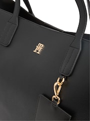 Tommy Hilfiger Black Hilfiger Icon  Monogram Tote Bag - Image 3 of 5
