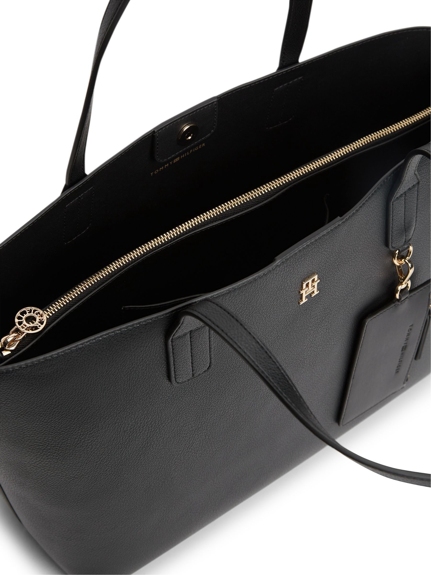 Buy Tommy Hilfiger Black Hilfiger Icon Monogram Tote Bag from Next