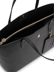 Tommy Hilfiger Black Hilfiger Icon  Monogram Tote Bag - Image 4 of 5