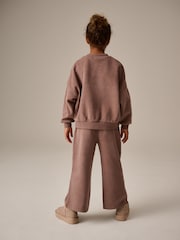 Brown Oversized Cosy Sweatshirt and Wide Leg Set (3-16yrs) - Image 2 of 4