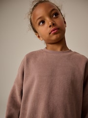 Brown Oversized Cosy Sweatshirt and Wide Leg Set (3-16yrs) - Image 4 of 4