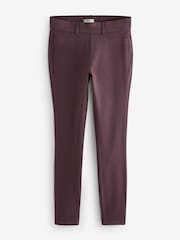 Berry Purple Jersey Denim Leggings - Image 7 of 8