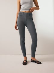 Grey Jersey Denim Leggings - Image 4 of 7