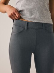Grey Jersey Denim Leggings - Image 5 of 7