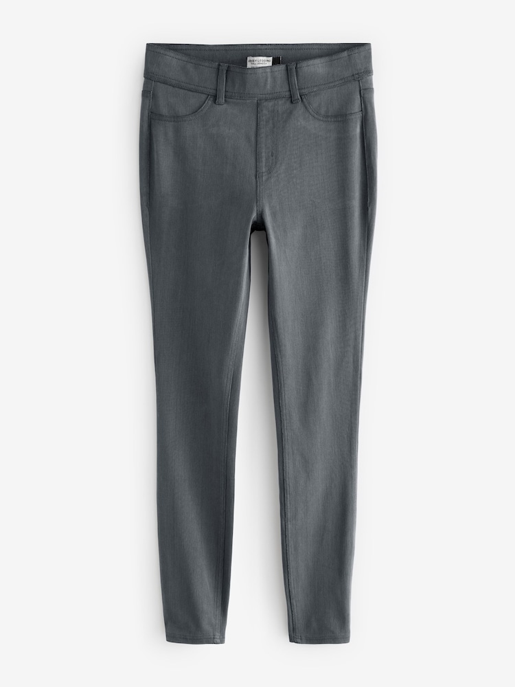 Grey Jersey Denim Leggings - Image 7 of 7