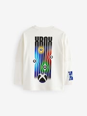 White Licensed Xbox Back Print Long Sleeve T-Shirt (3-16yrs) - Image 2 of 4