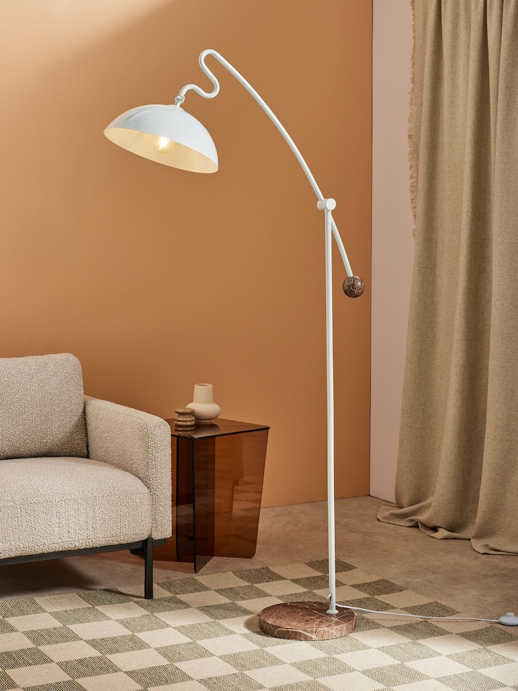 MADE.COM Blue Avery Floor Lamp - Image 1 of 4