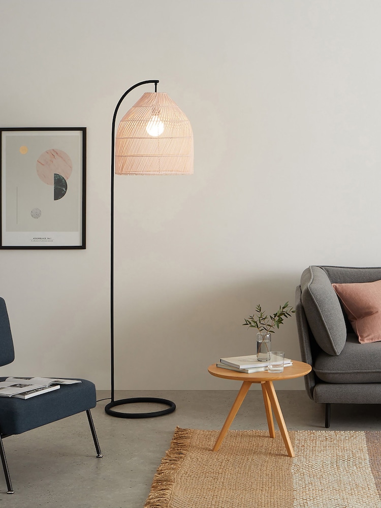 MADE.COM Natural Java Floor Lamp - Image 1 of 4