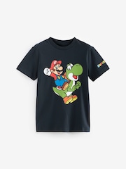 Navy Mario Gaming T-Shirt (3-15yrs) - Image 1 of 3