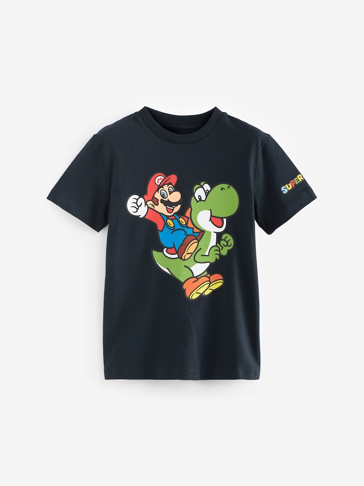 Navy Mario Gaming T-Shirt (3-15yrs) - Image 1 of 3