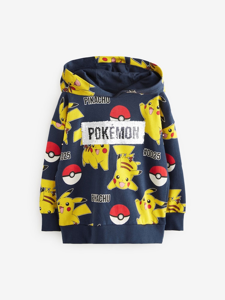 Blue Licensed Pokémon 100% Cotton Hoodie (3-16yrs) - Image 1 of 6