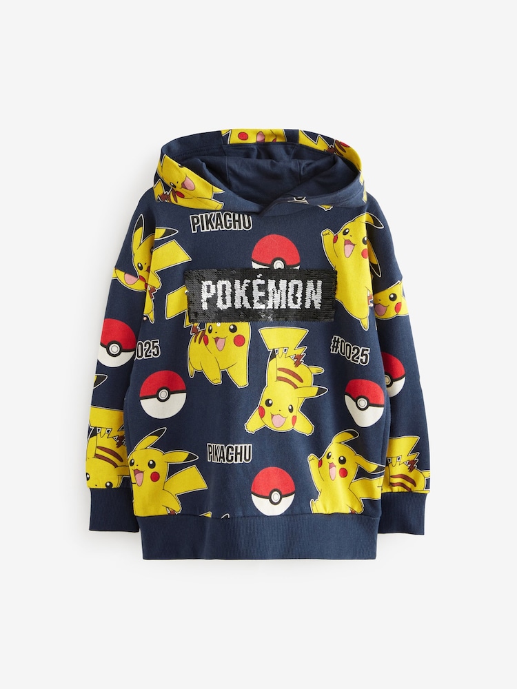 Blue Licensed Pokémon 100% Cotton Hoodie (3-16yrs) - Image 2 of 6
