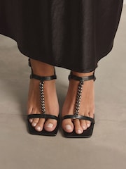 Black Forever Comfort®  Chain T-Bar Heels - Image 3 of 8