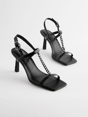 Black Forever Comfort®  Chain T-Bar Heels - Image 4 of 8