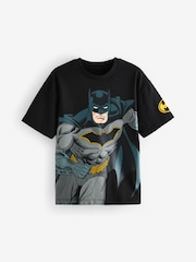 Black Licensed DC Comics Batman 100% Cotton T-Shirt (3-16yrs) - Image 1 of 4