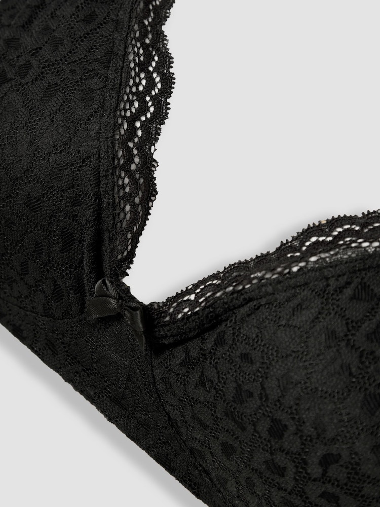 JoJo Maman Bébé Black Maternity And Nursing Lace Bras 2 Pack - Image 10 of 11