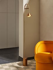 MADE.COM Brass Rhett Floor Arch Lamp - Image 1 of 3