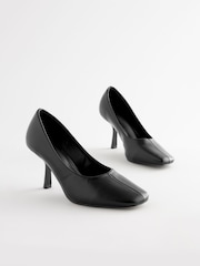 črna - Forever Comfort Angled Square Toe čevlji z visoko peto - Slika 1 iz 5