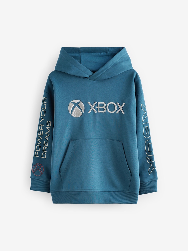 Mid Blue Xbox Hoodie (3-16yrs) - Image 1 of 5