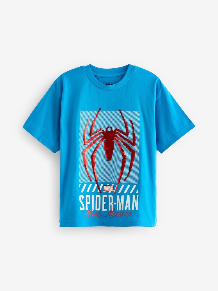 Bleu moyen - T-shirt Flippy à sequins sous licence (3-16 ans) - Image 1 of 4