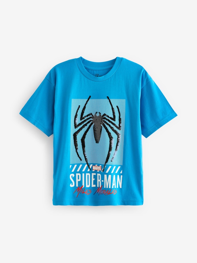 Bleu moyen - T-shirt Flippy à sequins sous licence (3-16 ans) - Image 2 of 4